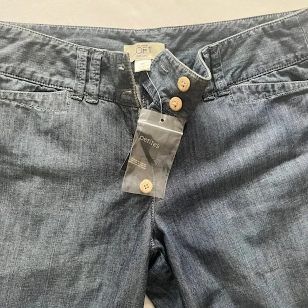 LOFT Lightweight Wide Leg  Jeans – NWT - Picture 4 of 6